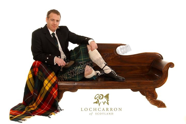 Argyll Outfit with 8 Yard 16oz Kilt in Standard Tartans